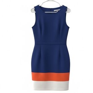 Trina Turk Blue and Orange Mini Dress